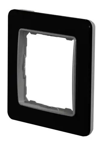 Рамка одинарная Schneider Electric Sedna Elements искусственное черное стекло SDD361801 - фото №4