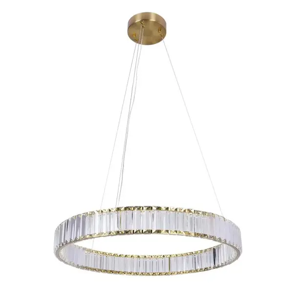 Люстра Goldlux 338259 Cristalia LED 1x29W 4000K 4300Lm IP20 золотая