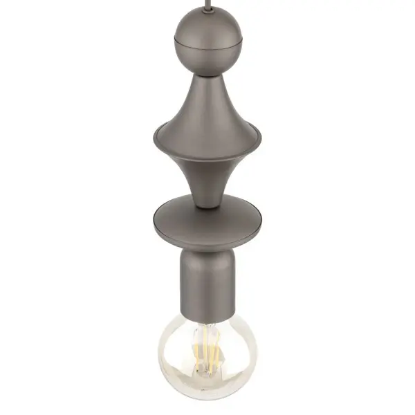 Підвісний світильник, люстра TK Lighting 11315 Tower E27 1x15W IP20 коричневий - фото №4