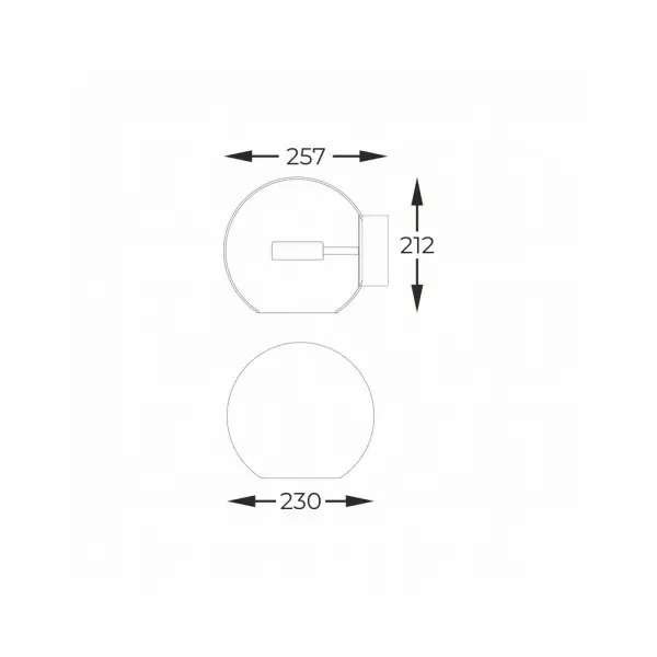Бра, настінний світильник Zuma Line W0428-01D-F4AC Enceladus Led 1x5W 3000K 1500Lm IP20 - фото №1