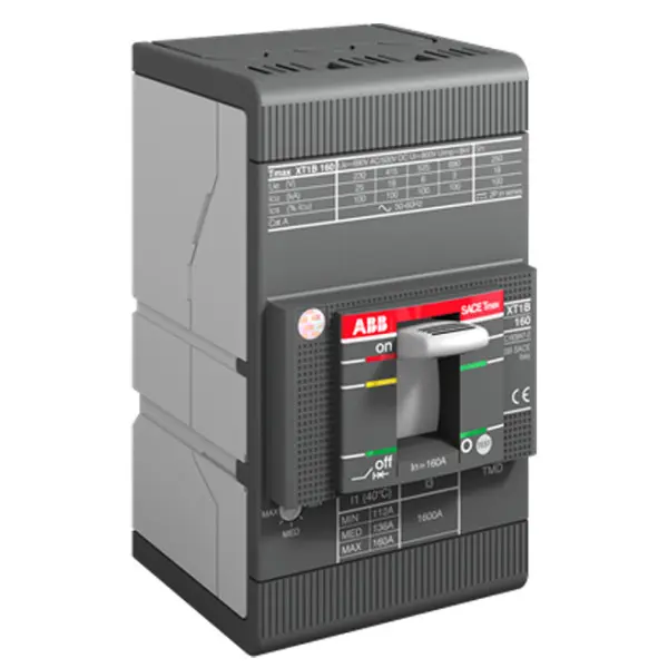 Автомат електричний ABB XT1C 160 TMD 160-1600 3p FF - фото №3