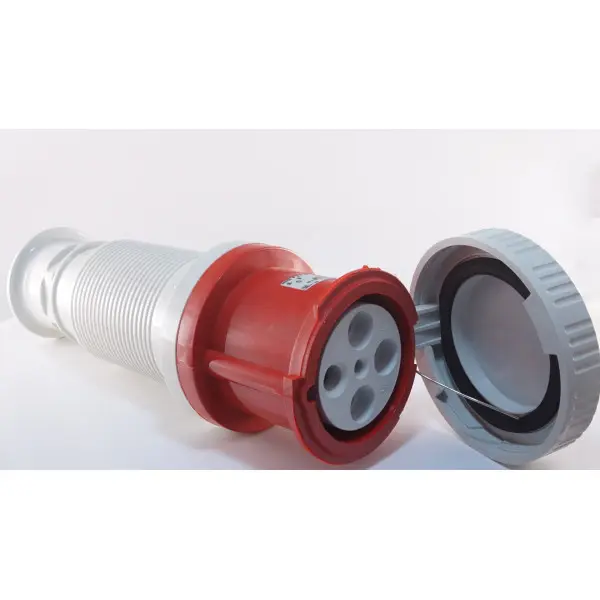 Трифазний роз'єм на кабель WALTHER WL379406 (3P+E) 125А 380V IP67 - фото №1