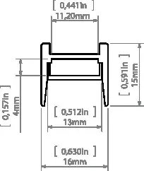 LED-профиль KLUS MICRO-HG, 3 метра (KLUS_A01419A_3) - фото №4