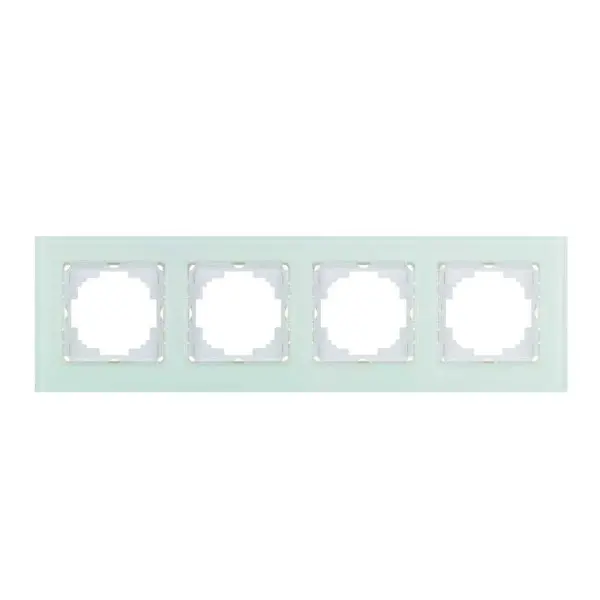 Рамка Nilson Alegra скло біле 4-на ( 25WH0094 )