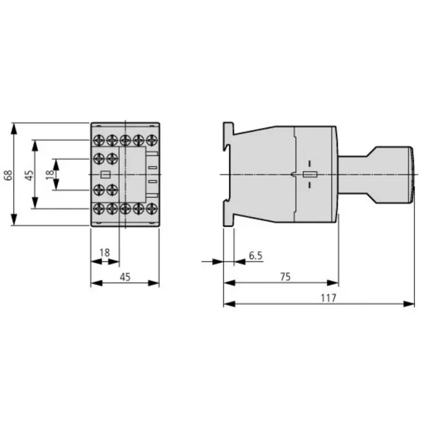 Контактор Eaton Moeller DILA-22 (230V50HZ,240V60HZ) - фото №9