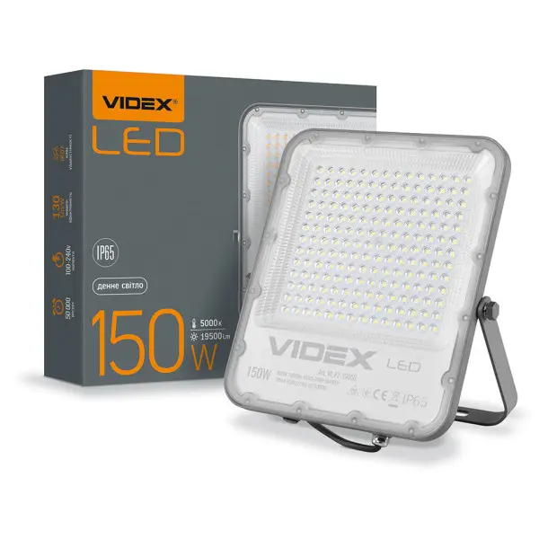 LED прожектор Videx Premium F2 150Вт 5000K (VL-F2-1505G) - фото №2