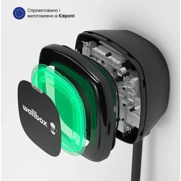 Зарядна станція Wallbox Pulsar Plus 7,4кВт Type 2 кабель 5м чорна (PLP1-0-2-2-9-002) - фото №4 Зарядна станція Wallbox Pulsar Plus 7,4кВт Type 2 кабель 5м чорна (PLP1-0-2-2-9-002) - фото №4