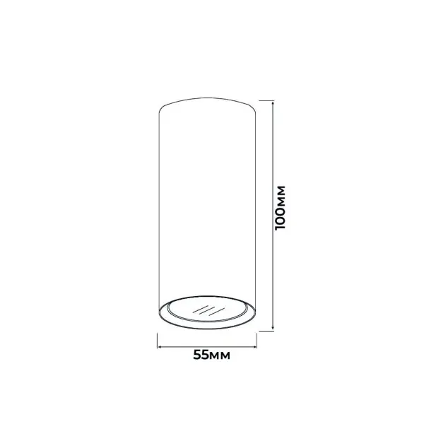 Светильник точечный накладной HAVANA белый GU10 IP20 Violux ( 340009 ) - фото №2