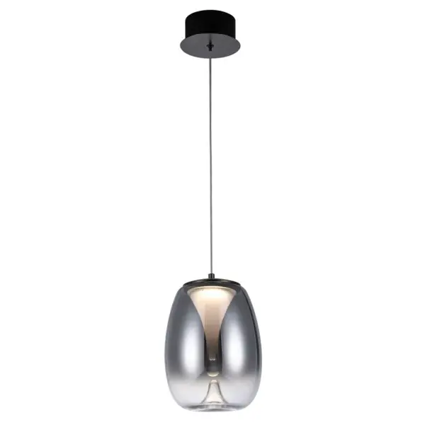 Подвесной светильник, люстра Azzardo AZ5824 Pamela LED 1x8W 3000K 640Lm IP20 дымчатый