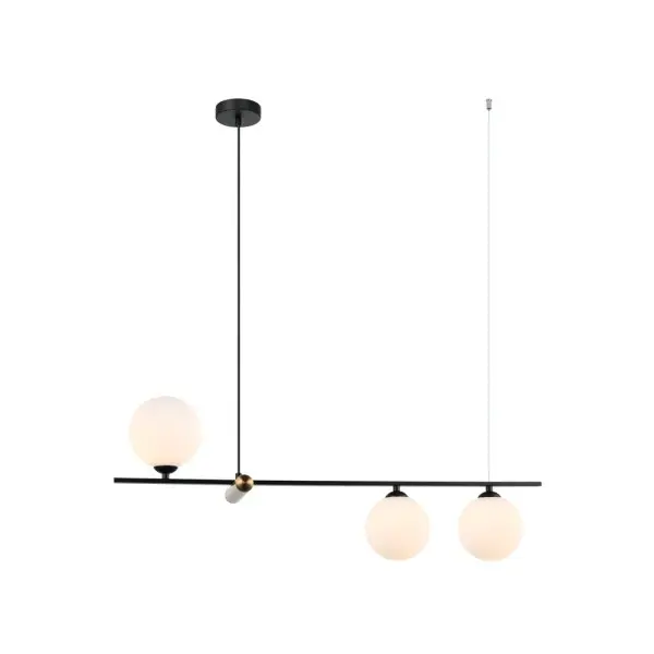 Подвесной светильник, люстра Italux PND-76540-3-BK Barletta G9 3x25W IP20 черный - фото №2