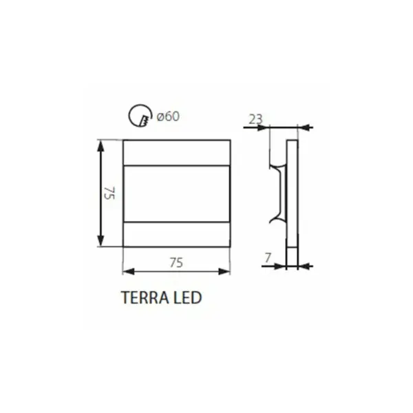 Светильник для подсветки лестницы/коридора Kanlux 26843 Terra LED 1x0.8W 6500K 15Lm IP20 - фото №2 Светильник для подсветки лестницы/коридора Kanlux 26843 Terra LED 1x0.8W 6500K 15Lm IP20 - фото №2