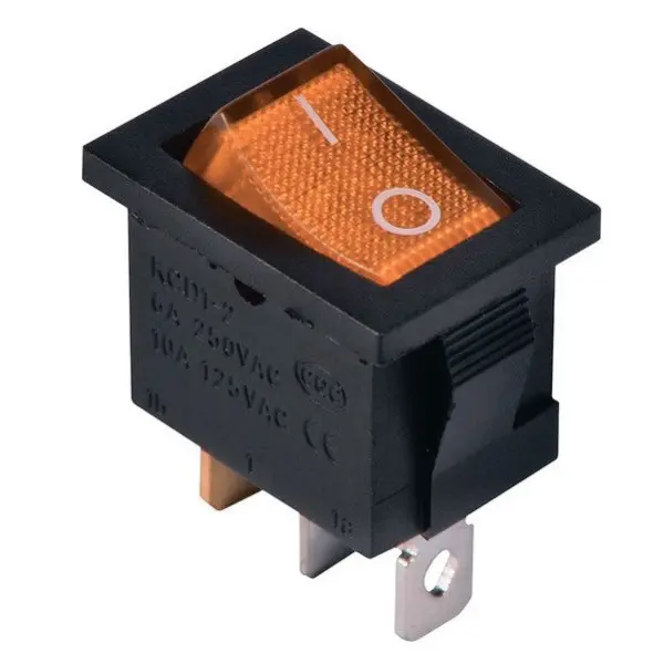 Переключатель TNSy KCD1-2-101N Y/B с подсветкой желтый (TNSy5500690) Переключатель TNSy KCD1-2-101N Y/B с подсветкой желтый (TNSy5500690)