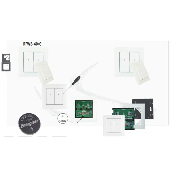 Бездротовий вимикач RFWB-40/G - фото №4
