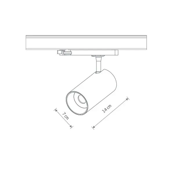 Трековый светильник Nowodvorski 12300 CTLS Spot LED 1x25W 3000K IP20 черный - фото №2