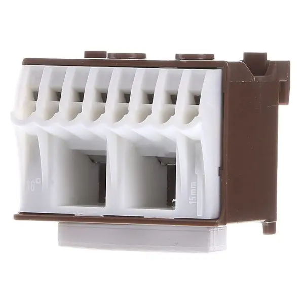 Блок фазних клем Hager KN10P 2x16мм2+8x4мм2 - фото №1