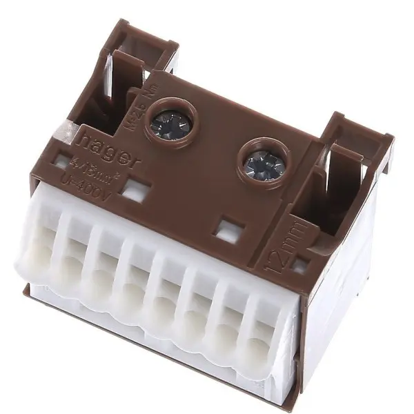 Блок фазних клем Hager KN10P 2x16мм2+8x4мм2 - фото №4