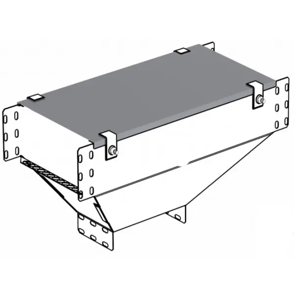 Кришка на Т-подібний вертикальний відгалужувач METAKSAN KKDT 40 10 PG 400мм 1мм з переходом - фото №1