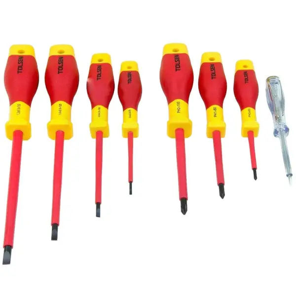 Набір діелектричних викруток Tolsen (V32408) VDE (8шт) Premium - фото №1