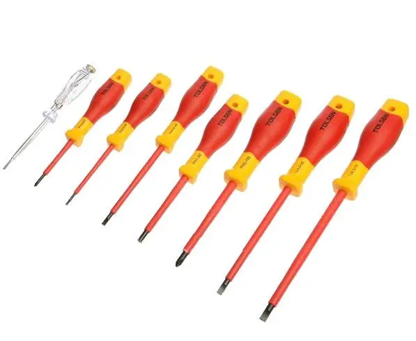 Набір діелектричних викруток Tolsen (V32408) VDE (8шт) Premium - фото №3