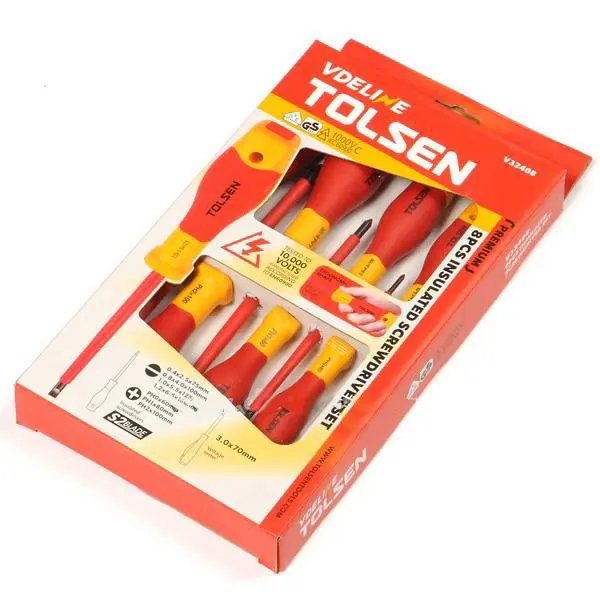 Набір діелектричних викруток Tolsen (V32408) VDE (8шт) Premium - фото №5