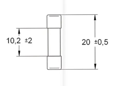 Мини-предохранитель ETI 006710038 CH 5x20 T 80mA 250V - фото №1