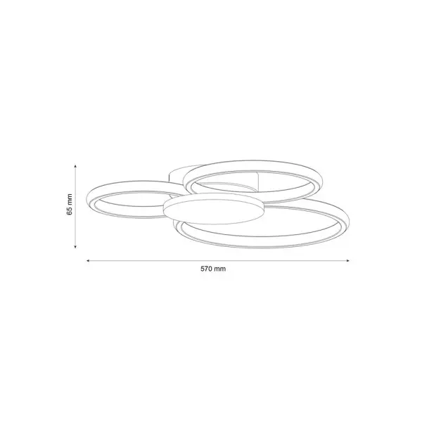 Люстра Goldlux 334343 Sabina LED 1x38W 4000K 5000Lm IP20 черная - фото №4