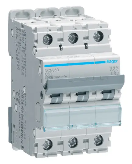 Эл.автомат NCN350 (3р,С,50А) Hager