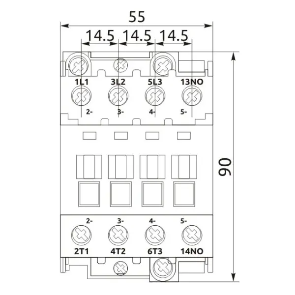 Магнітний пускач Promfactor FC-3/32А 1NO AC24В (FC30032024) - фото №1