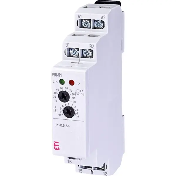 Реле контроля потребляемого тока ETI 002471818 PRI-51/5 (0 5..5A) (1x8A AC1) Реле контроля потребляемого тока ETI 002471818 PRI-51/5 (0 5..5A) (1x8A AC1)