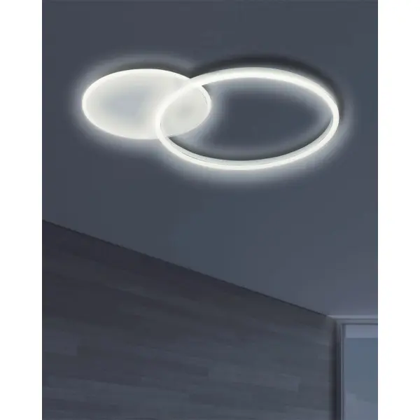 Люстра Goldlux 328458 Roman 2 Led 2x33W 4000K 2700Lm IP20 Белая - фото №1