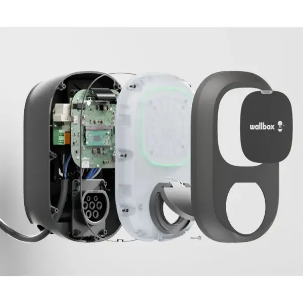 Зарядная станция Wallbox Pulsar Plus 22кВт Type 2 черная без кабеля (PSP1-W-2-4-9-002) - фото №2