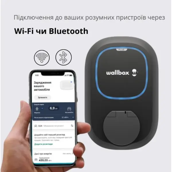 Зарядная станция Wallbox Pulsar Plus 22кВт Type 2 черная без кабеля (PSP1-W-2-4-9-002) - фото №3