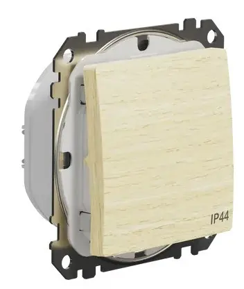 Одноклавішний перемикач Schneider Electric Sedna Design & Elements IP44 береза SDD280106 - фото №1