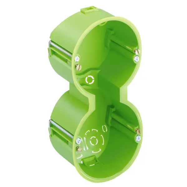 Двойной подрозетник (негорючий) HW 050/2 - фото №1 Двойной подрозетник (негорючий) HW 050/2 - фото №1