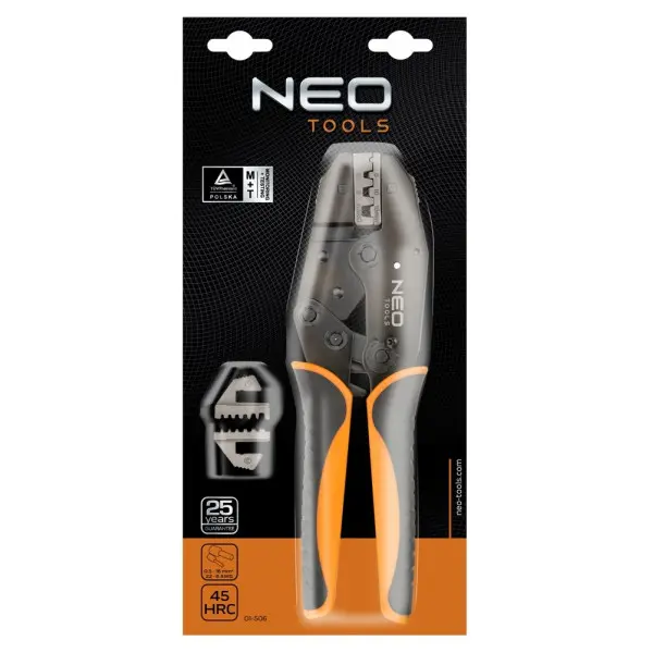 Кримпер Neo Tools 01-506 для обжима телефонных наконечников 22-6 AWG - фото №1