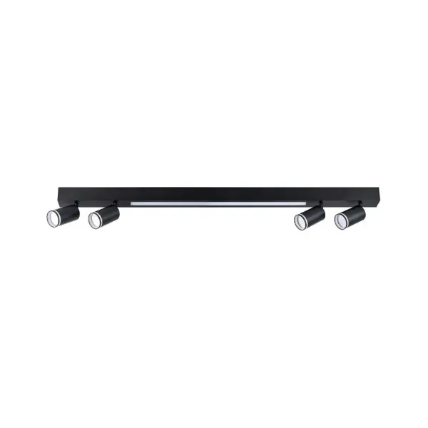 Потолочный светильник Goldlux 327406 Paris GU10+Led 5x10+24W 4000K 1800Lm IP20 Черный - фото №1 Потолочный светильник Goldlux 327406 Paris GU10+Led 5x10+24W 4000K 1800Lm IP20 Черный - фото №1