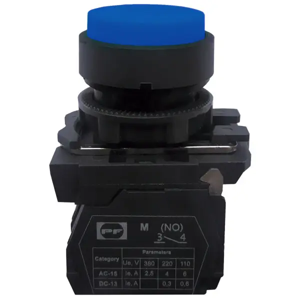 Кнопка Promfactor FP5-AL61 1NO синяя (FP5-AL61) Кнопка Promfactor FP5-AL61 1NO синяя (FP5-AL61)