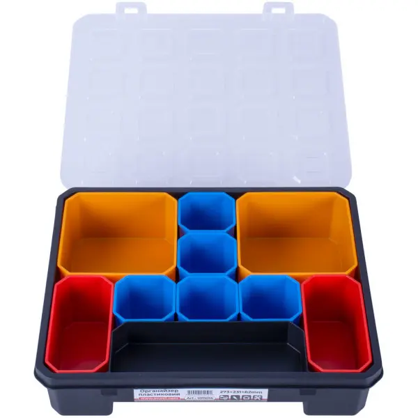 Пластиковий органайзер E.Next e.toolbox.pro.15, 15" 273х231х62мм (t011015) - фото №2 Пластиковий органайзер E.Next e.toolbox.pro.15, 15" 273х231х62мм (t011015) - фото №2