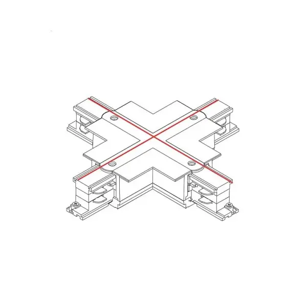 З'єднувач Nowodvorski 8680 CTLS Recessed Power X Connector IP20 чорний - фото №1