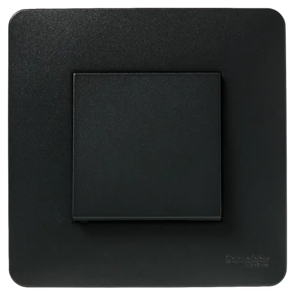 Одноклавішний вимикач Schneider Electric NU320654 (схема 1) 10А 2М (антрацит) - фото №1