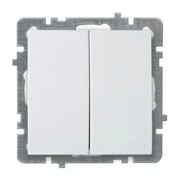 Вимикач Nilson Touran білий 1кл без рамки ( 24110403 )