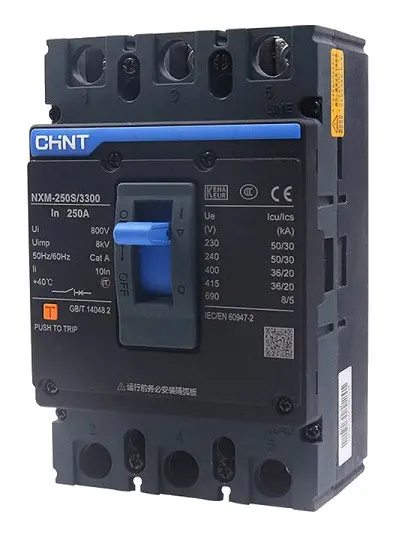 Автоматический выключатель Chint NXM-250S/3300 200A (131367)