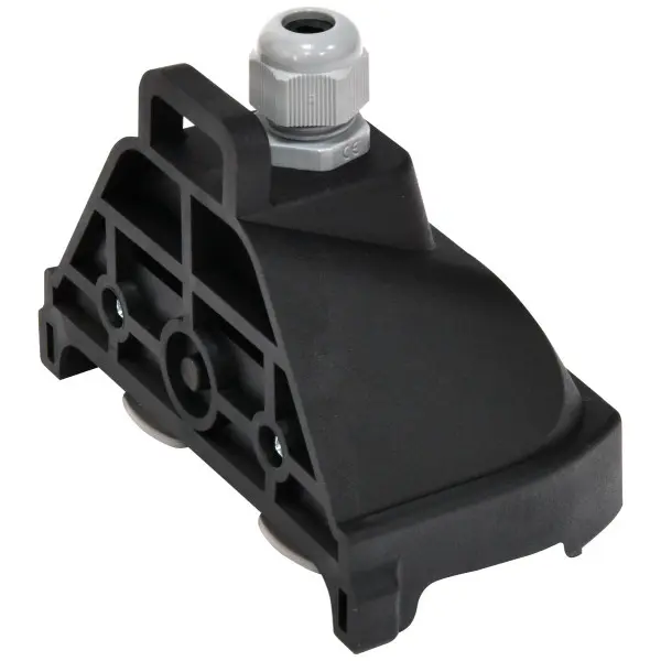 Розетка кабельная 2-местная ETI ERS-2CM 2Р+РЕ Schuko каучук IP44 черная - фото №2