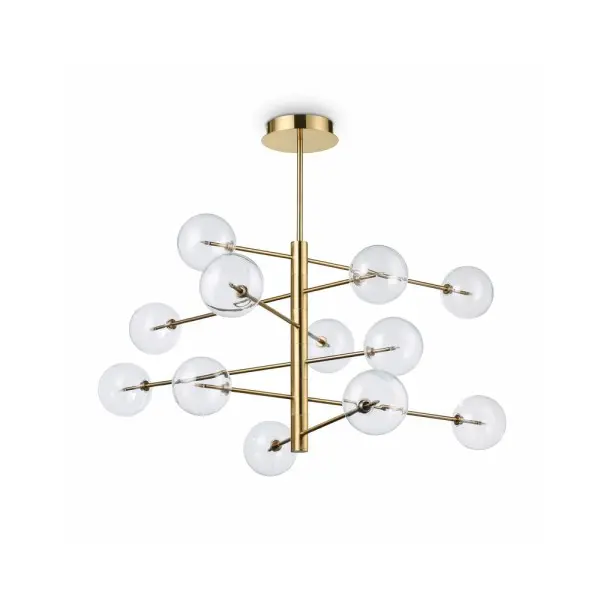 Люстра подвесная Ideal Lux Equinoxe sp12 ottone antico 200125