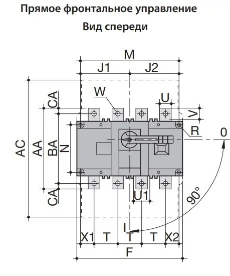 Вимикач навантаження ETI 004661451 LBS 3P 250 («1-0» 250А) - фото №1