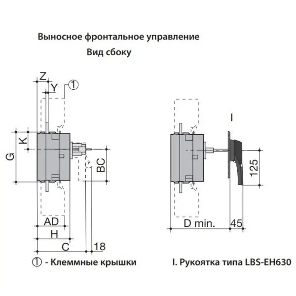 Вимикач навантаження ETI 004661451 LBS 3P 250 («1-0» 250А) - фото №3