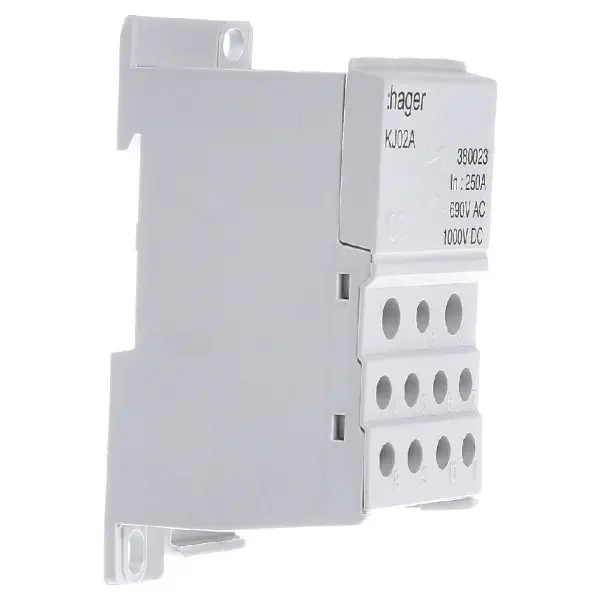 Блок розгалужувальний Hager 250A (вхід 1х95мм2; вихід 2х25х16мм2+4х10мм2) - фото №1