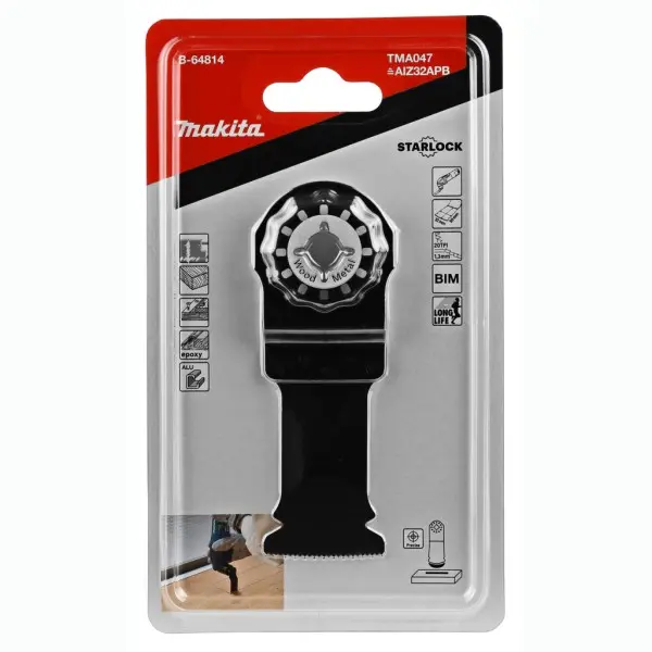 Погружное пильное полотно по дереву и металлу Makita B-64814 BiM 28x50мм - фото №2 Погружное пильное полотно по дереву и металлу Makita B-64814 BiM 28x50мм - фото №2