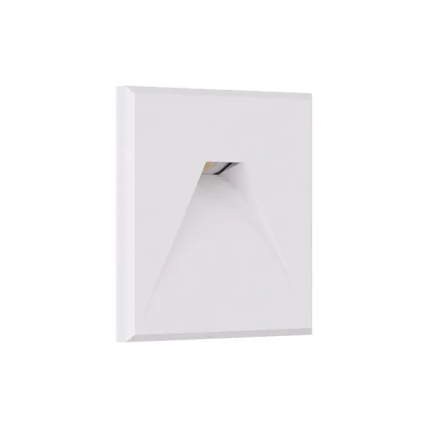 Светильник для подсветки лестницы/коридора Kloodi KDSL-RIKI SQ85X85 3W 3K 38D WH LED 210Lm IP44 белый Светильник для подсветки лестницы/коридора Kloodi KDSL-RIKI SQ85X85 3W 3K 38D WH LED 210Lm IP44 белый