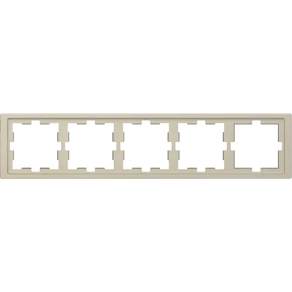 П''ятимісна рамка Schneider Electric D-Life MTN4050-6533 сахара